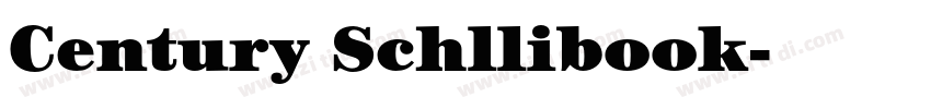 Century Schllibook字体转换